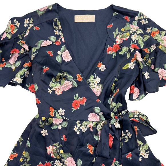 Keepsake The Label for Me Navy/Floral Summer Beach Playsuit Romper Women size M - Picture 3 of 13